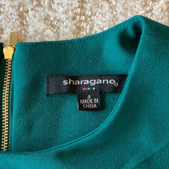 Sharagano deep green dress Size 4 - Picture 4 of 4